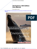 Full Download Environmental Science 16th Edition Miller Solutions Manual