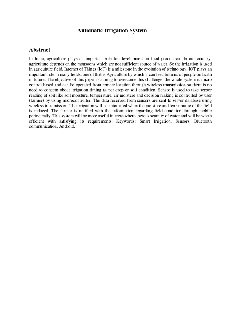 Automatic Irrigation System (1) PDF