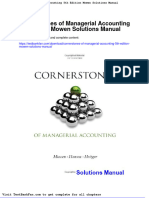 Full Download Cornerstones of Managerial Accounting 5th Edition Mowen Solutions Manual