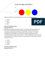Lembar Soal Pas Ganjil Seni Budaya 7