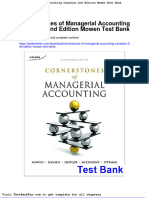 Full Download Cornerstones of Managerial Accounting Canadian 2nd Edition Mowen Test Bank
