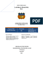 Laporan Praktek PLC: Program Studi Pertemuan Teknik Elektronika