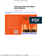 Full Download Corporate Communication 6th Edition Argenti Solutions Manual