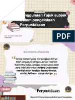 Penggunaan Tajuk Subjek Dalam Pengelolaan Perpustakaan