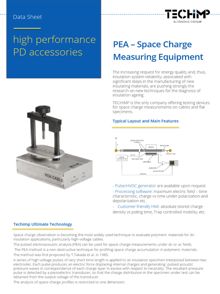 High Performance PD Accessories: PEA - Space Charge Measuring Equipment ...