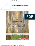 Full Download Corporate Finance 9th Edition Ross Test Bank