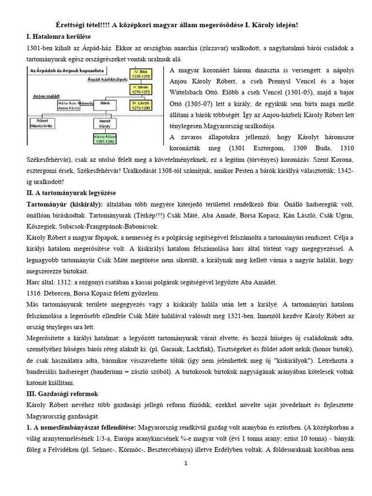 Károly Róbert | PDF