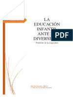 Portfolio de Educación Infantil Ante La Diversidad