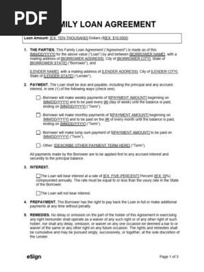 Family-Loan-Agreement