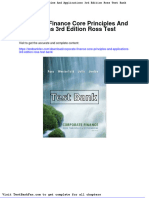 Full Download Corporate Finance Core Principles and Applications 3rd Edition Ross Test Bank