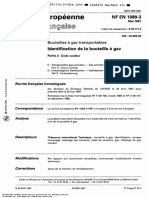 NF EN 1089-3 - Bouteilles À Gaz Transportables, Identification de La Bouteille À Gaz Partie 3 - Code Couleur