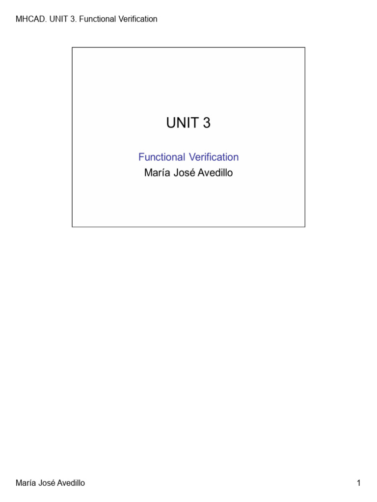 Unit3 Concepts PDF Formal Verification Hardware Description Language