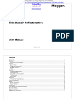 Megger TDR10003 User Manual