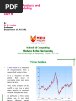 Unit 5 - Time Series Analysis and Predictive Modeling