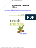 Full Download Corporate Responsibility 1st Edition Argenti Test Bank