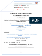 Maintenance Et Amélioration D'un Système de Palettisation Et Conception D'un Convoyeur - BOUZAID Mohamed