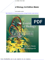 Full Download Essentials of Biology 3rd Edition Mader Test Bank