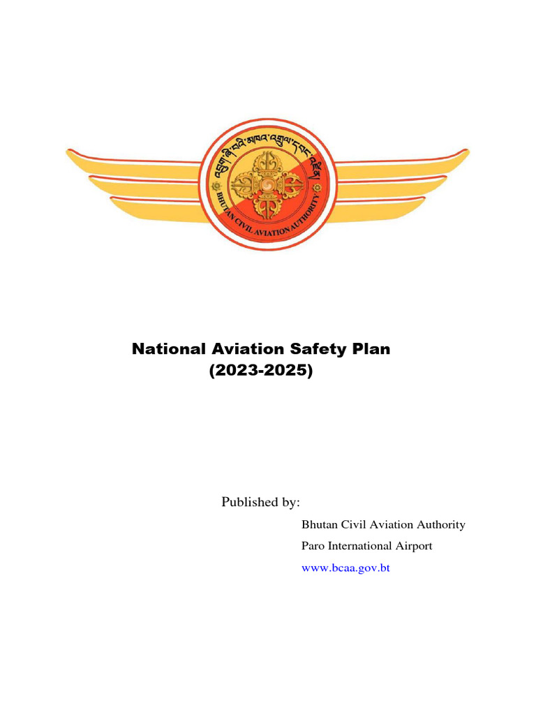 Bhutan National Aviation Safety Plan 2023-2025 | PDF | Air Traffic ...