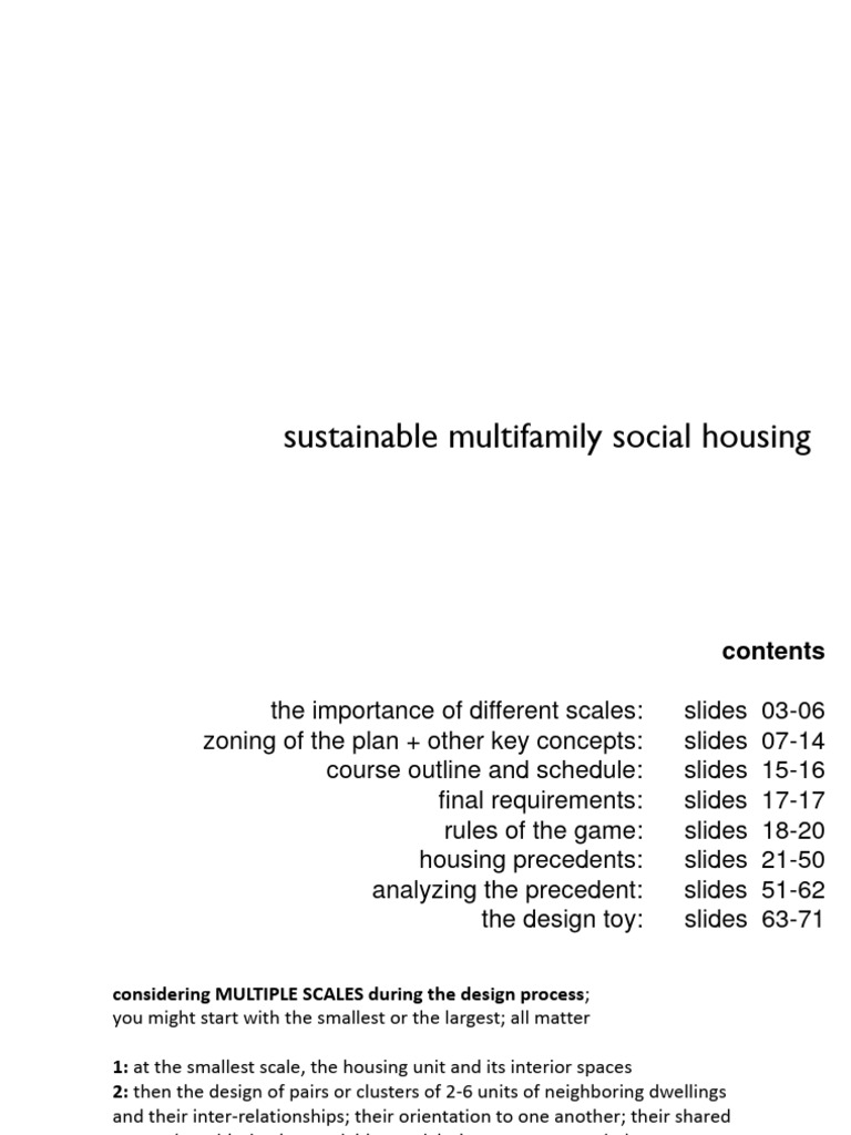 Sustainable Multifamily Housing Design Photo Inspiration