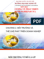 Chuong 2 - Moi Truong Va The Che Phat Trien Doanh Nghiep