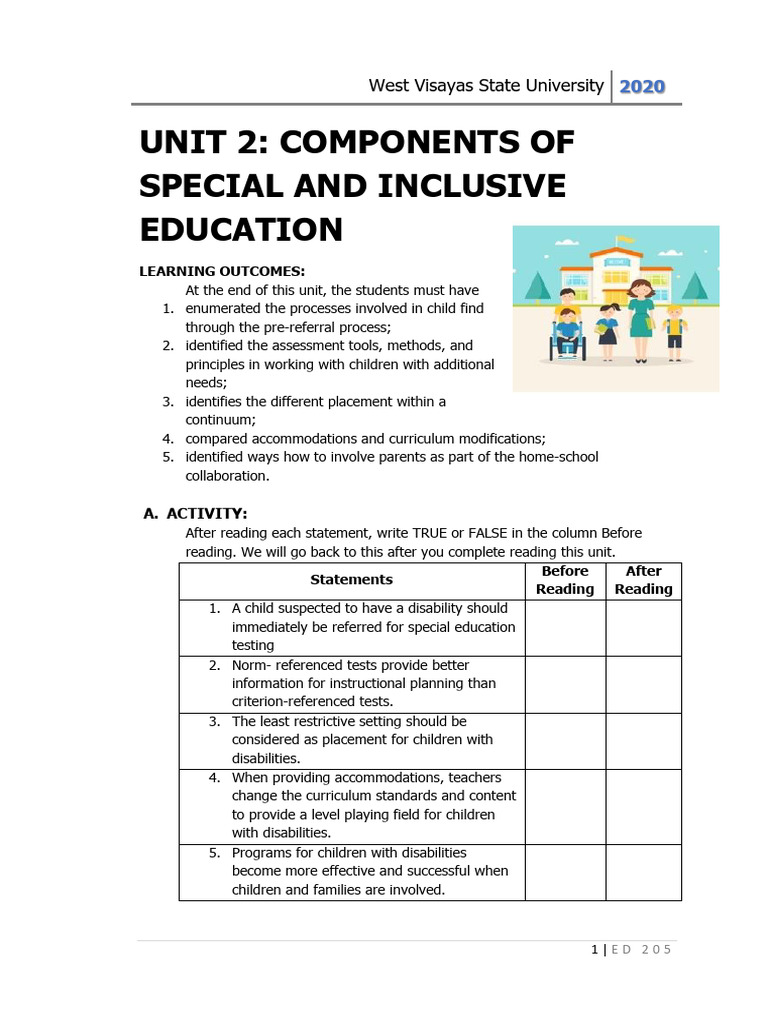 Ed 205 Pdf Educational Assessment Special Education