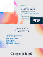 NHÓM 4 - Cách SD Cung Mặt