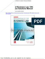 Full Download Essentials of Business Law 10th Edition Liuzzo Solutions Manual