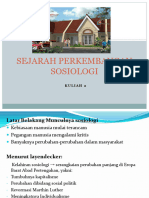 Kuliah 2 SEJARAH PERKEMBANGAN SOSIOLOGI