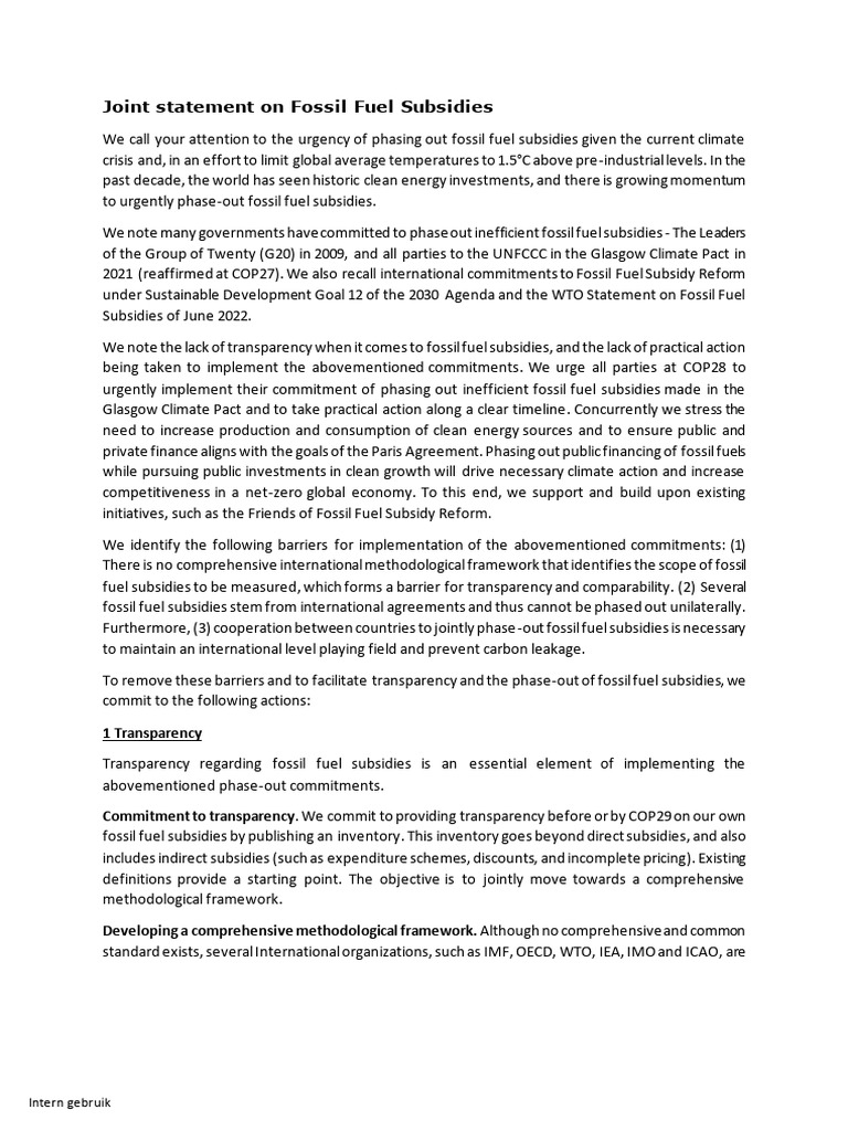 Phasing Out Fossil Fuel Subsidies | PDF | Subsidy | Sustainability
