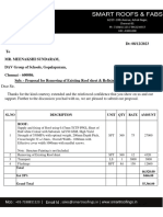 DAV Group of Schools - Proposal For Half White Colour Sheet Replacement