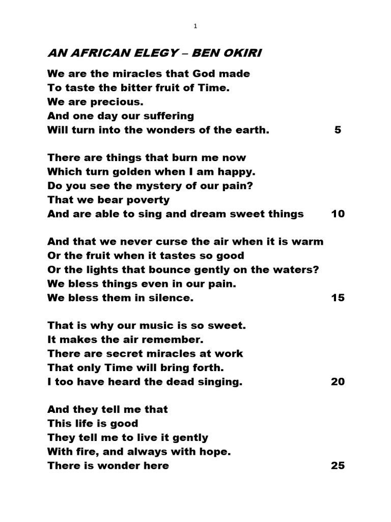 特撮 An African Elegy An African Elegy - Grateful.org