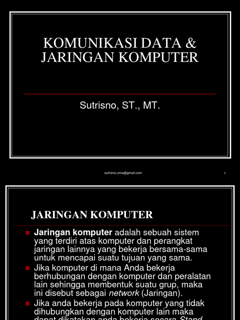 Pertemuan 08 Komunikasi Data Dan Jaringan Komputer | PDF | Sains ...