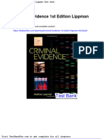 Full Download Criminal Evidence 1st Edition Lippman Test Bank