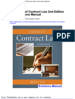 Full Download Essentials of Contract Law 2nd Edition Frey Solutions Manual