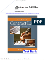 Full Download Essentials of Contract Law 2nd Edition Frey Test Bank