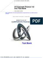 Full Download Essentials of Corporate Finance 1st Edition Parrino Test Bank