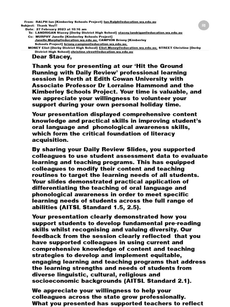 Ian Ralph | PDF | Behavior Modification | Learning