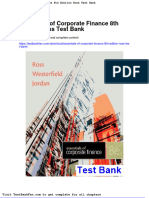 Full Download Essentials of Corporate Finance 8th Edition Ross Test Bank