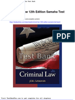 Full Download Criminal Law 12th Edition Samaha Test Bank