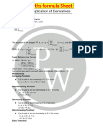 Application of Derivatives: 1 Dy DX - É Ù Ê Ú Ë Û