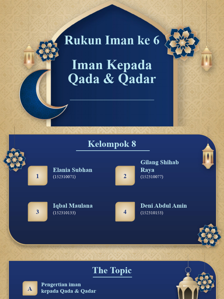 Iman kepada Qada & Qadar | PDF