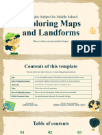 Geography Subject For Middle School - Exploring Maps and Landforms by Slidesgo