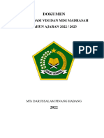 Dokumen: Sosialisasi Visi Dan Misi Madrasah TAHUN AJARAN 2022 / 2023
