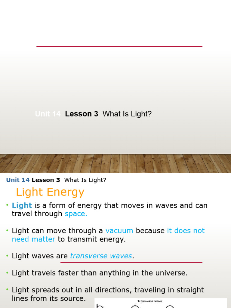U14L03 Light 2 | PDF | Light | Electromagnetic Radiation