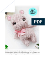 Hippopotamo en Peluche Amigurumi-Patron