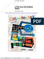 Full Download Criminology The Core 4th Edition Siegel Test Bank