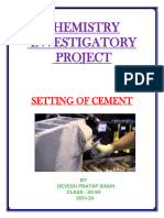 Setting of Cement