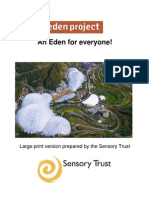 An Eden for Everyone - Sample Large Print Leaflets for Sensory Therapy Garden Projects