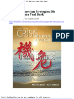 Full Download Crisis Intervention Strategies 8th Edition James Test Bank