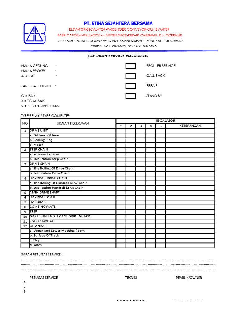 Format Escalator 2 Pdf Escalator Secondary Sector Of The Economy